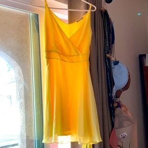 Bright yellow dress